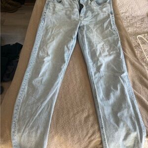 American Eagle Outfitters Light Wash Straight Leg Jeans